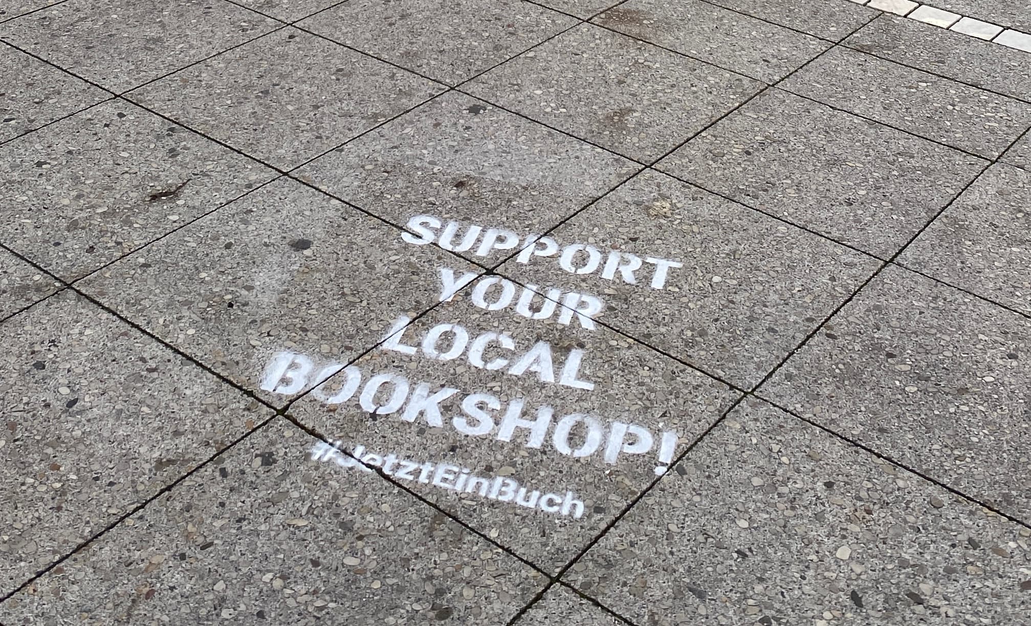Stencil auf Boden